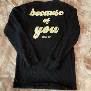 Dutch Bros “Because of you” Long Sleeve T-shirt